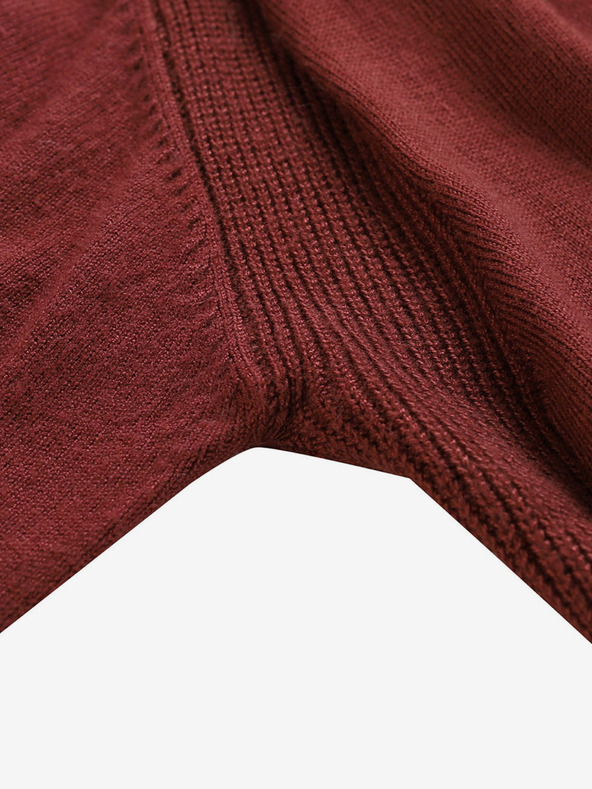 NAX Maglione lungo da donna bordeaux NAX Edera