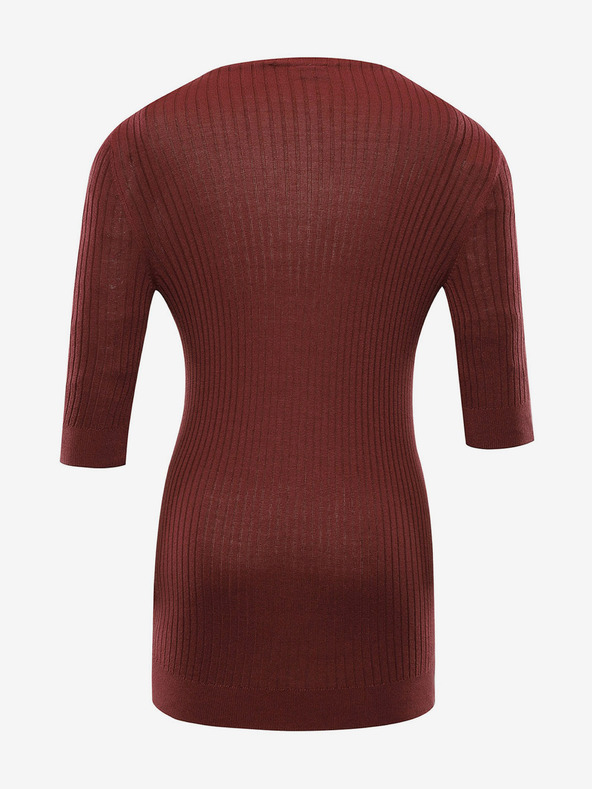 NAX Maglietta NAX NOVAKA marrone scuro da donna