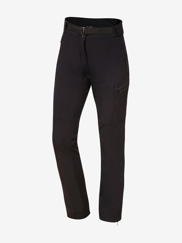 ALPINE PRO Pantaloni softshell neri da donna ALPINE PRO ZEBINA