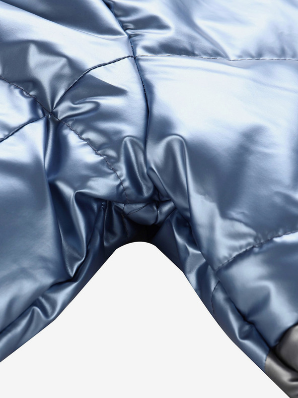 NAX Cappotto grigio e blu per bambine NAX FEREGO