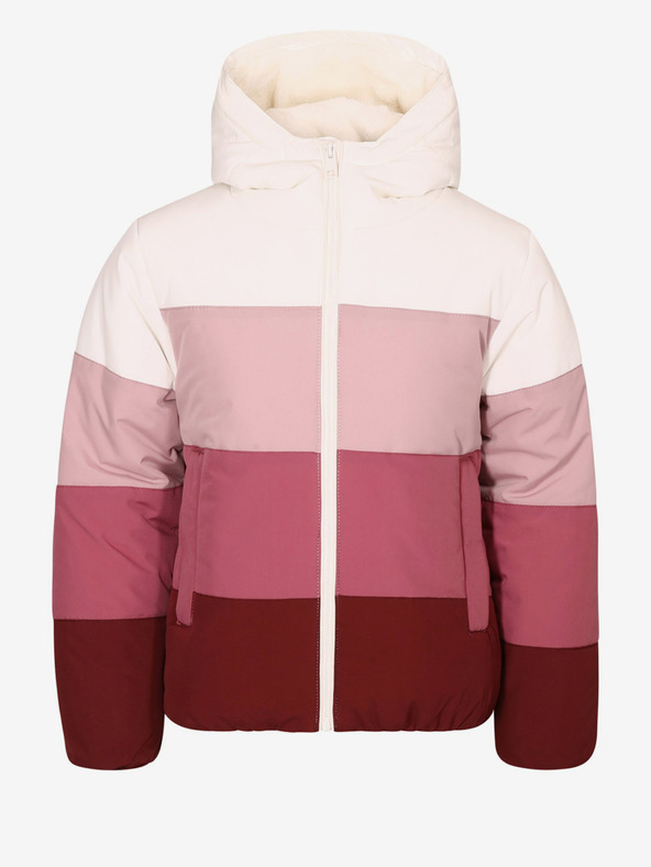 NAX Giacca invernale beige e rosa per bambini NAX KEMENO