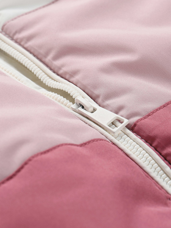 NAX Giacca invernale beige e rosa per bambini NAX KEMENO