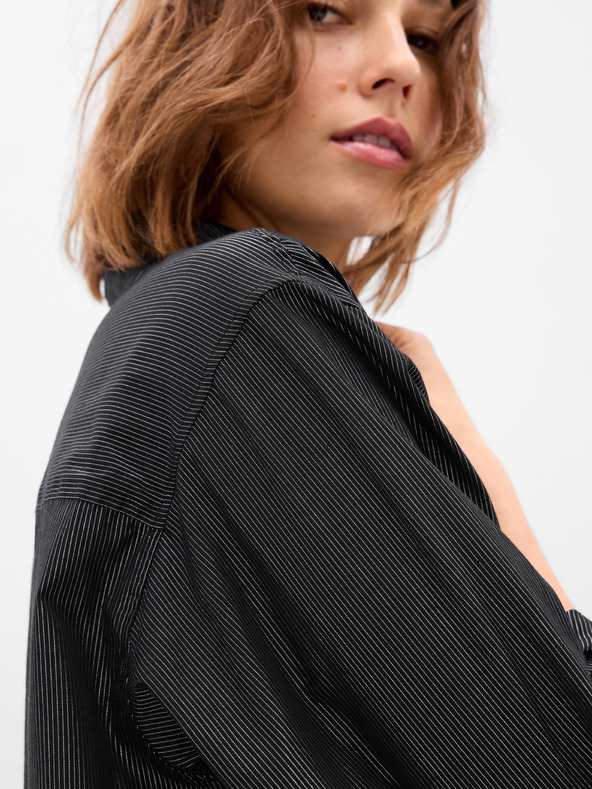 GAP Oversize shirt with metallic thread GAP