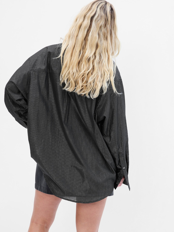 GAP Oversize shirt with metallic thread GAP