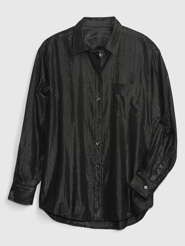 GAP Oversize shirt with metallic thread GAP