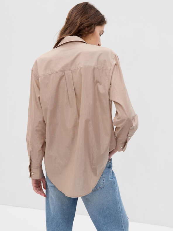 GAP Oversize shirt with metallic thread GAP