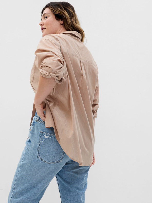 GAP Oversize shirt with metallic thread GAP