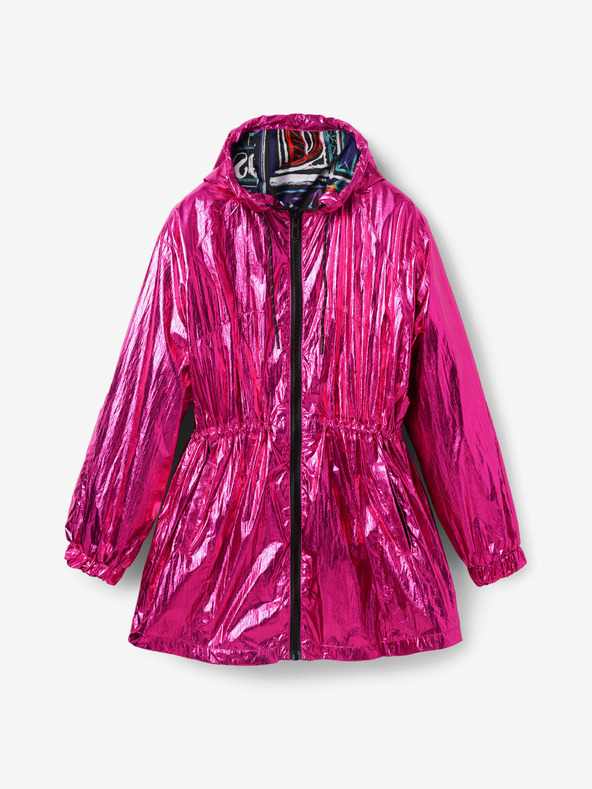Desigual Parka metallizzato da donna Desigual Ontario rosa scuro