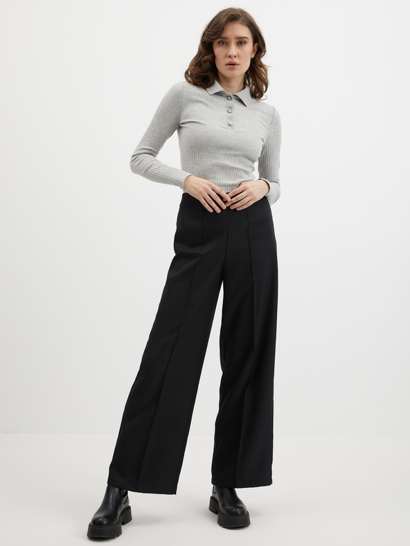 Orsay Polo a coste donna grigio chiaro ORSAY