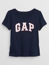 GAP Maglietta da ragazza blu scuro con logo GAP