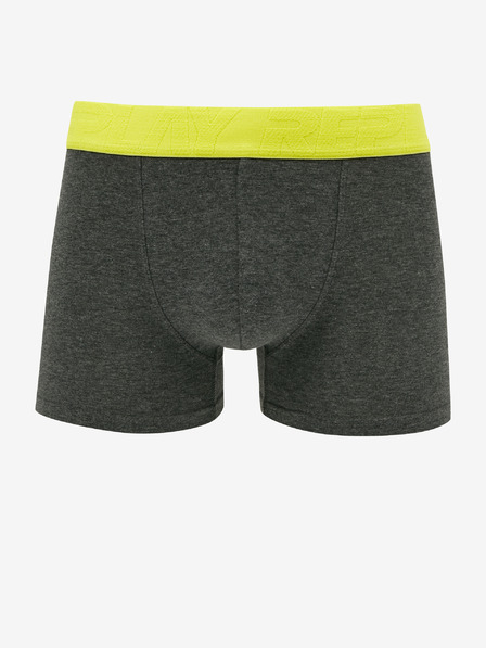 Replay Set di due calzini boxer da uomo in nero e grigio scuro Replay