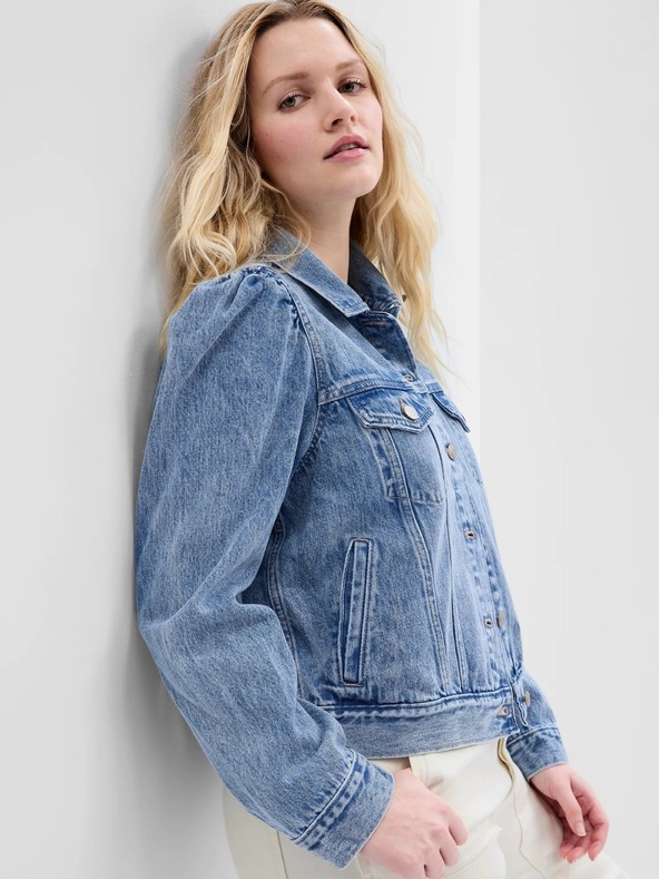 GAP Denim jacket with gathered sleeves GAP