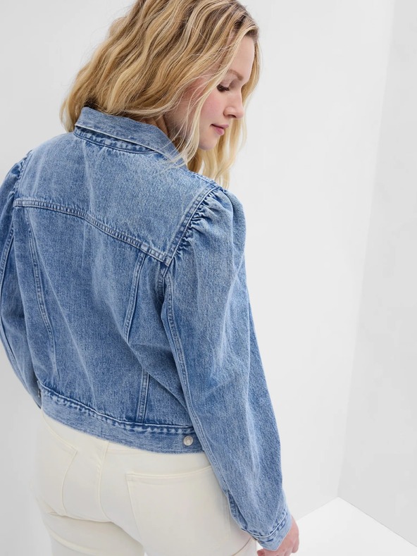 GAP Denim jacket with gathered sleeves GAP