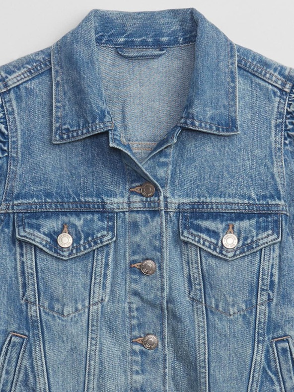 GAP Denim jacket with gathered sleeves GAP