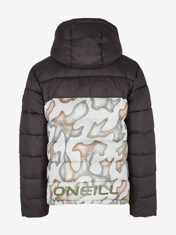 O'Neill Giacca invernale da uomo a fantasia bianca e nera O'Neill O'RIGINALS PUFFER JACKET