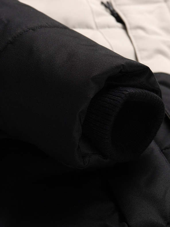 ALPINE PRO Giacca invernale da bambina bianca e nera ALPINE PRO Egypo