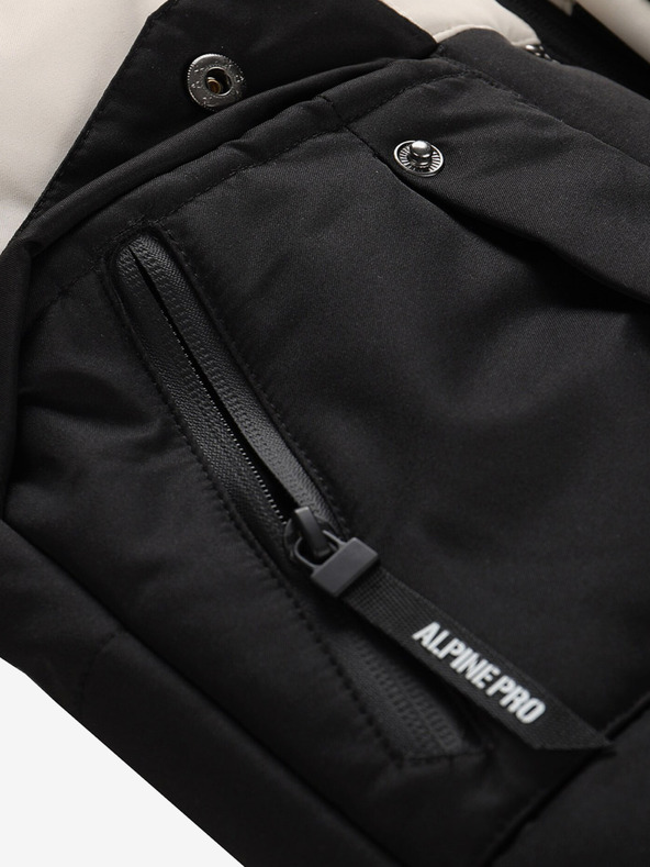 ALPINE PRO Giacca invernale da bambina bianca e nera ALPINE PRO Egypo