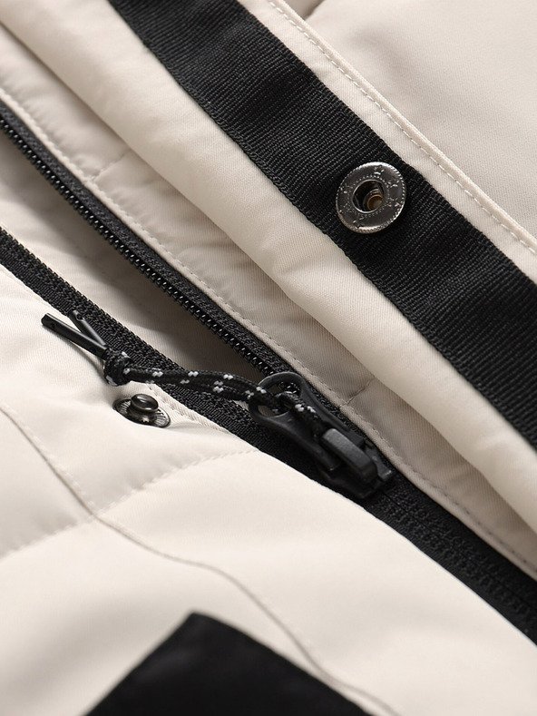 ALPINE PRO Giacca invernale da bambina bianca e nera ALPINE PRO Egypo