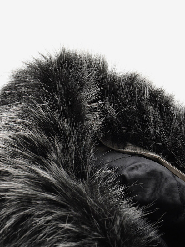 ALPINE PRO Giacca invernale da bambina bianca e nera ALPINE PRO Egypo