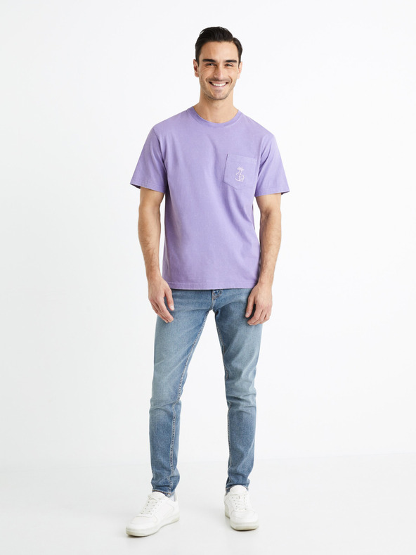 Celio Jeans skinny da uomo azzurro Celio Foskinny1