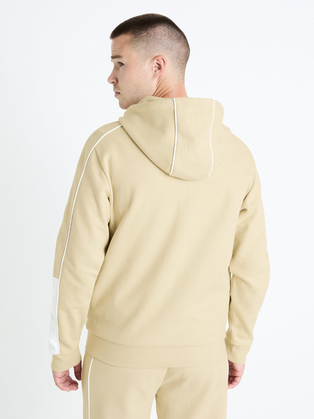 Celio Felpa con cappuccio beige da uomo Celio Fefada