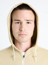 Celio Felpa con cappuccio beige da uomo Celio Fefada