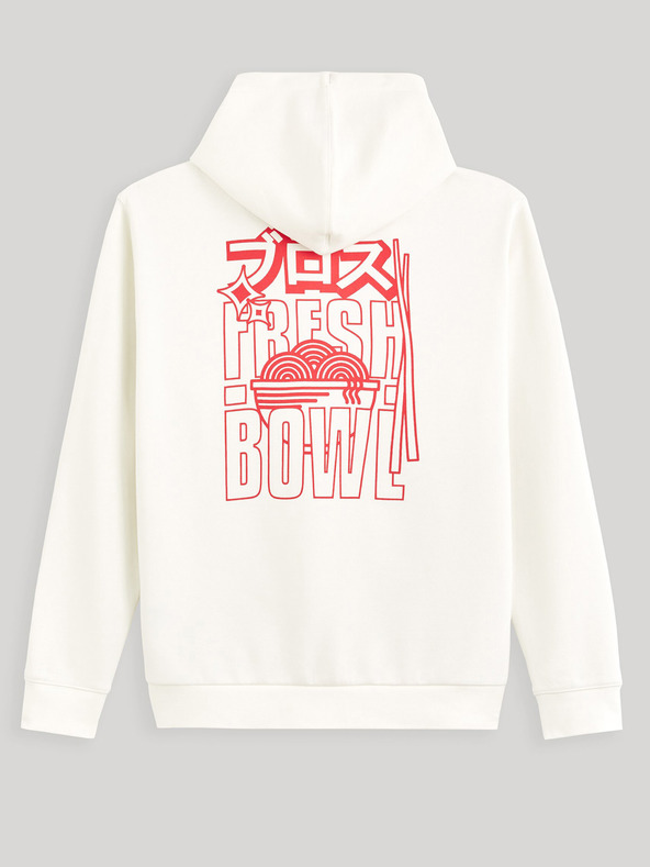 Celio Felpa con cappuccio crema da uomo Celio Fejabowl