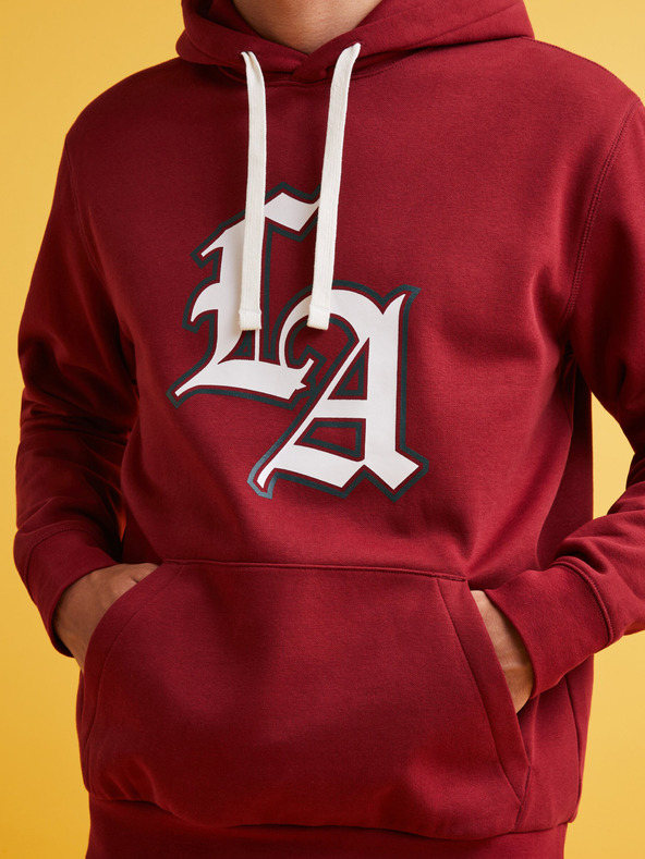 Celio Felpa con cappuccio rossa da uomo Celio Fecago