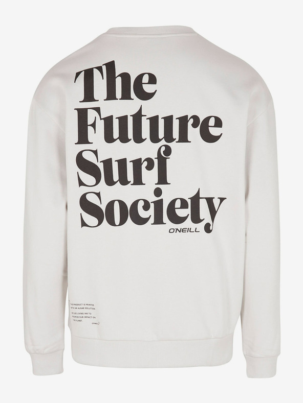 O'Neill Felpa O'Neill Future Surf Society da uomo bianca con retro stampato