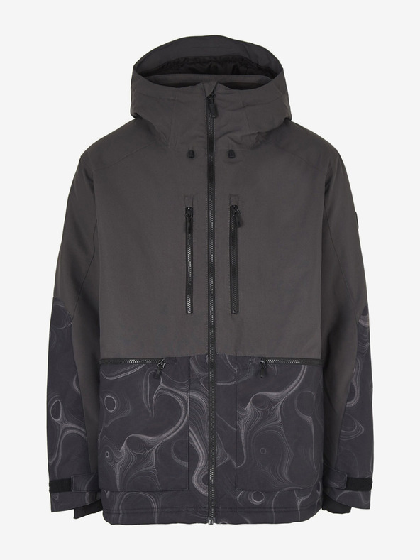 O'Neill Giacca da sci/snowboard O'Neill Texture nera da uomo