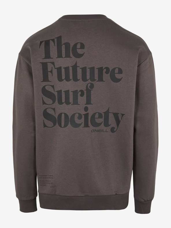 O'Neill Felpa O'Neill Future Surf Society verde scuro da uomo con stampa sulla schiena