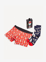 Celio Set di boxer e calzini rossi e blu Celio