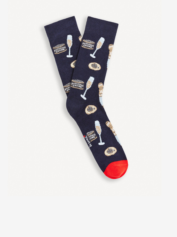 Celio Set di boxer e calzini rossi e blu Celio