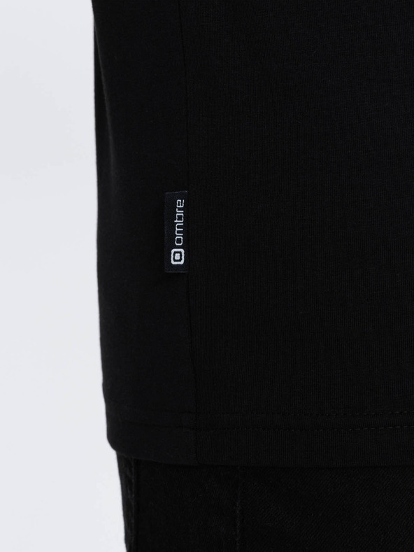 Ombre Clothing T-shirt nera da uomo Ombre Clothing