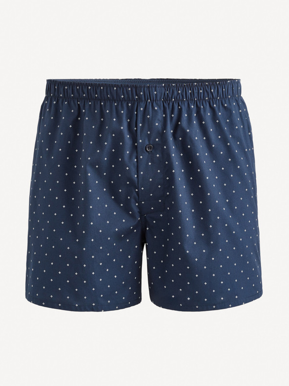 Celio Set di pantaloncini e calzini da uomo blu scuro in confezione regalo Celio