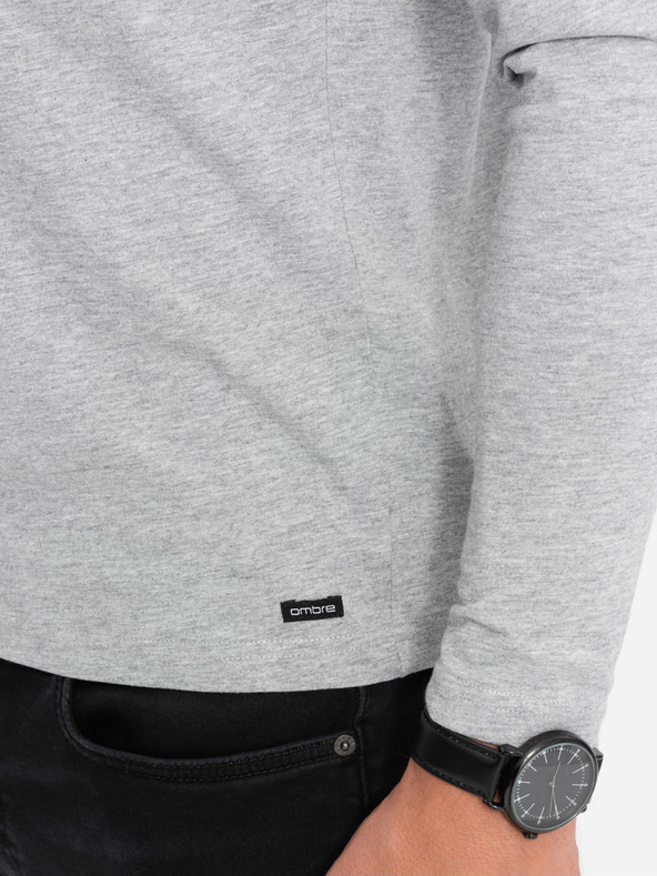 Ombre Clothing Camicia button down da uomo grigia Ombre Clothing HENLEY