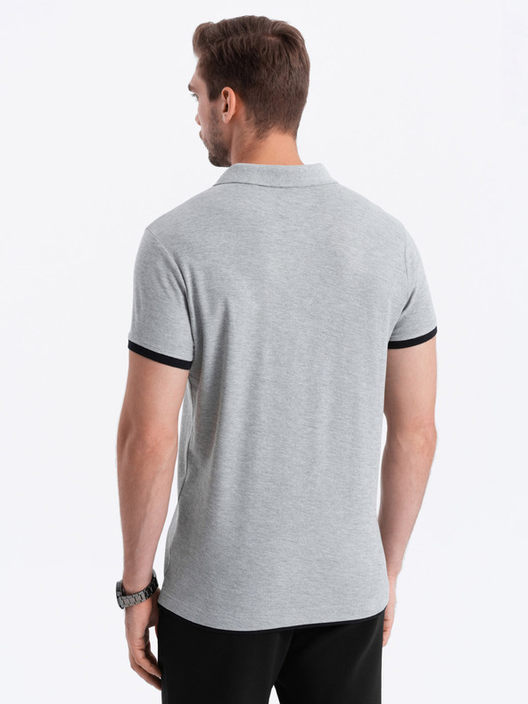 Ombre Clothing Polo uomo grigio Ombre Clothing