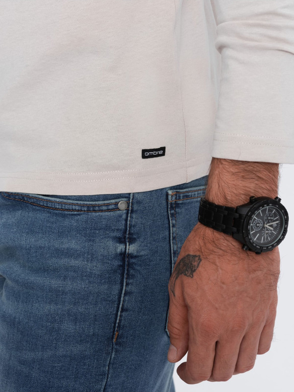 Ombre Clothing Camicia button down grigio chiaro da uomo Ombre Clothing HENLEY