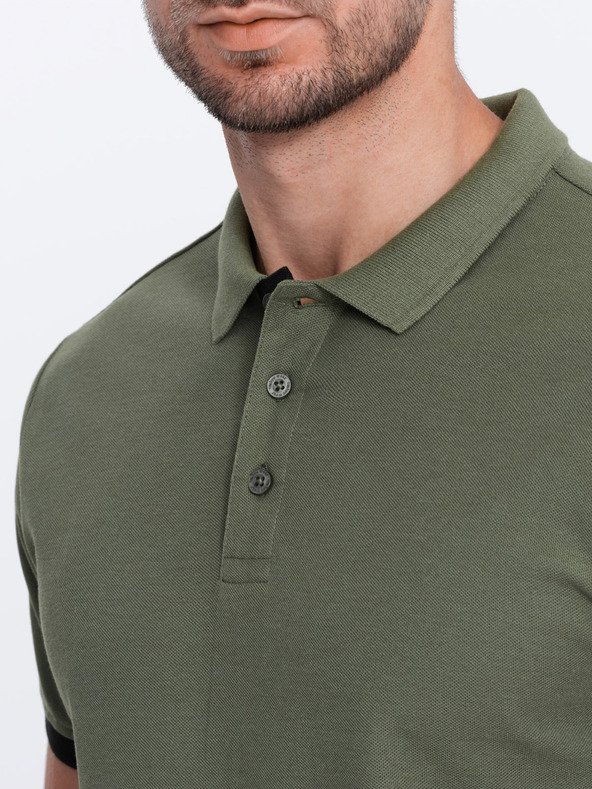 Ombre Clothing Polo uomo verde Ombre Clothing