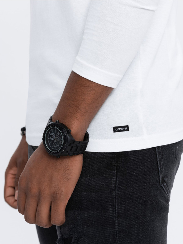 Ombre Clothing Camicia bianca da uomo button down Ombre Clothing HENLEY