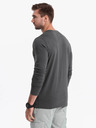 Ombre Clothing Camicia button down grigio scuro da uomo Ombre Clothing HENLEY