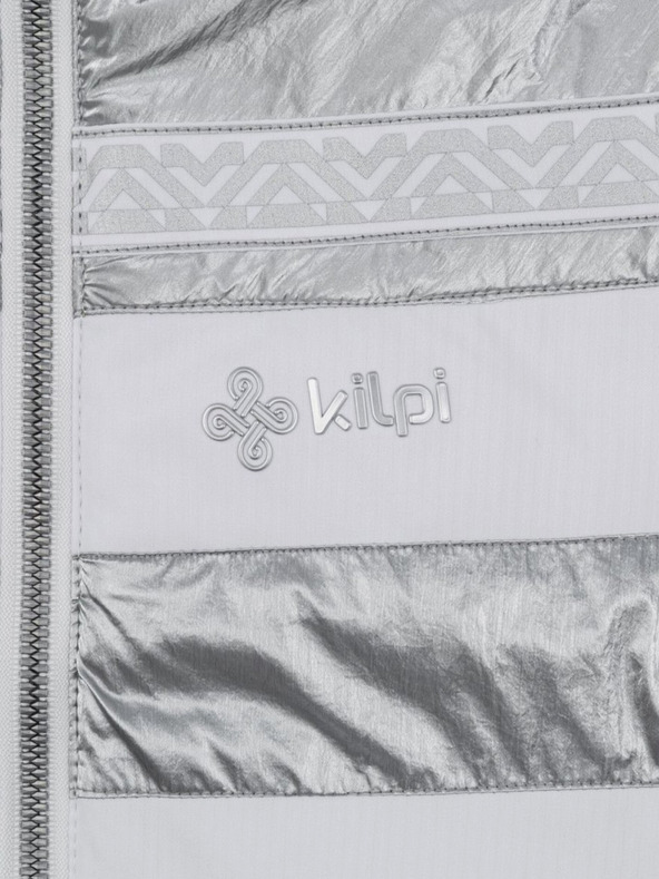 Kilpi Giacca da sci Kilpi Dalila da donna in bianco, grigio e argento