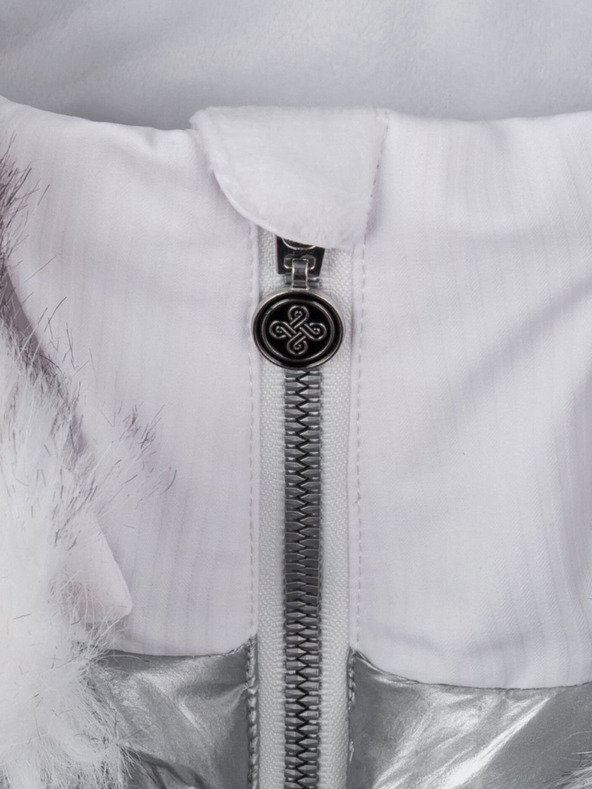 Kilpi Giacca da sci Kilpi Dalila da donna in bianco, grigio e argento