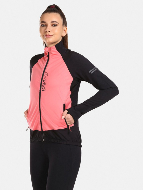Kilpi Giacca sportiva da donna nera e rosa Kilpi Nordim
