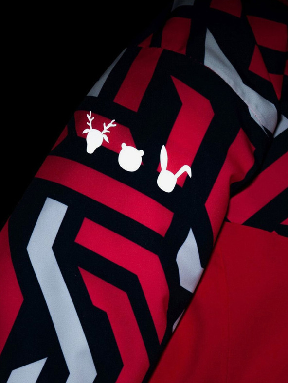 Kilpi Giacca da sci a fantasia blu e rosa per bambina Kilpi SAARA-JG