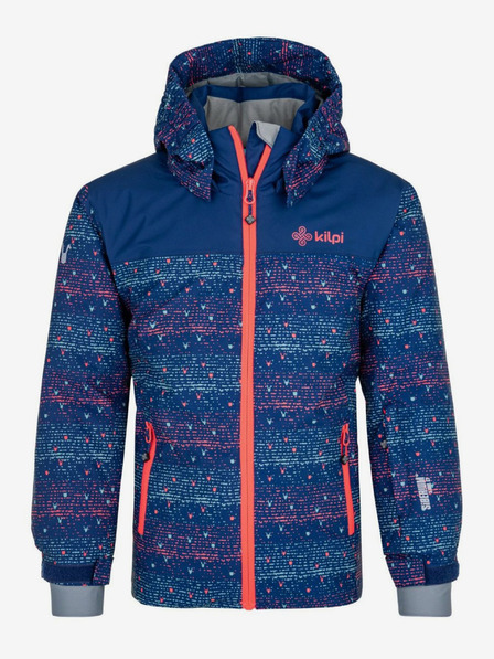 Kilpi Giacca da sci da bambina blu scuro a fantasia Kilpi Jenova