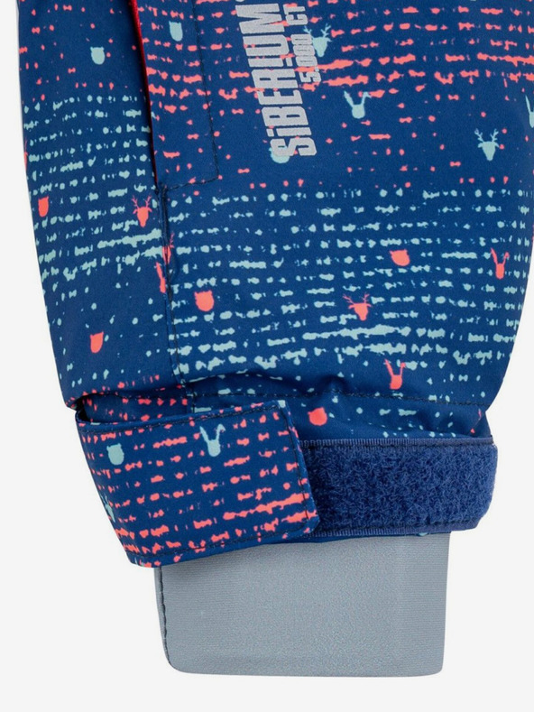 Kilpi Giacca da sci da bambina blu scuro a fantasia Kilpi Jenova