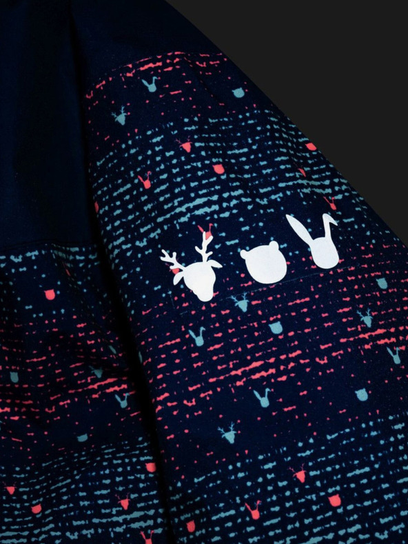 Kilpi Giacca da sci da bambina blu scuro a fantasia Kilpi Jenova