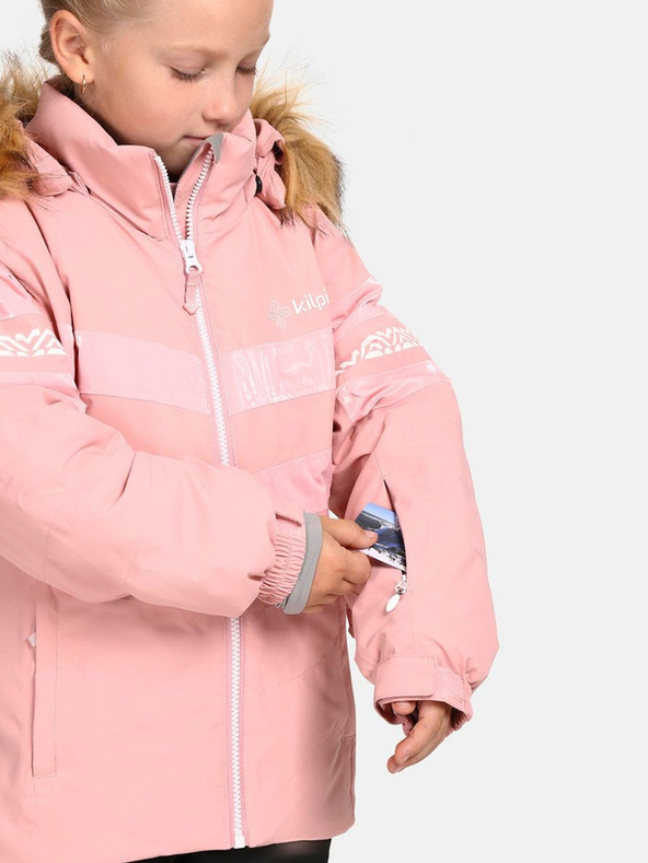 Kilpi Giacca da sci bambina rosa chiaro Kilpi Dalila