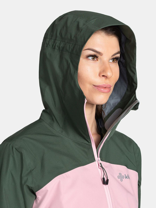 Kilpi Giacca impermeabile verde e rosa da donna Kilpi Mamba